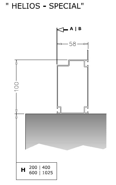 Mauergewaechshaus Helios Fundament