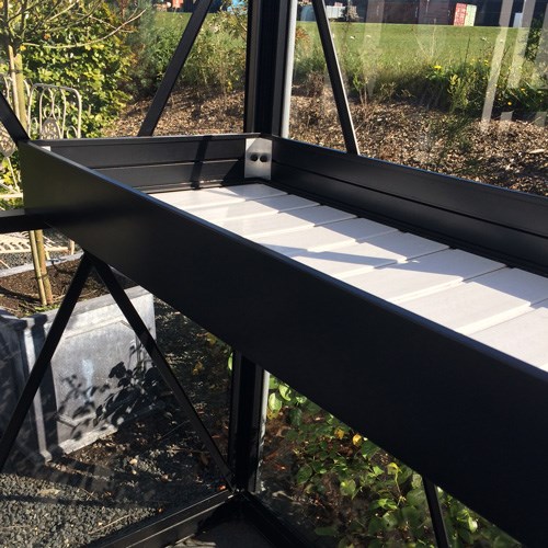 Arbeitstisch für das Gewächshaus aus Aluminium