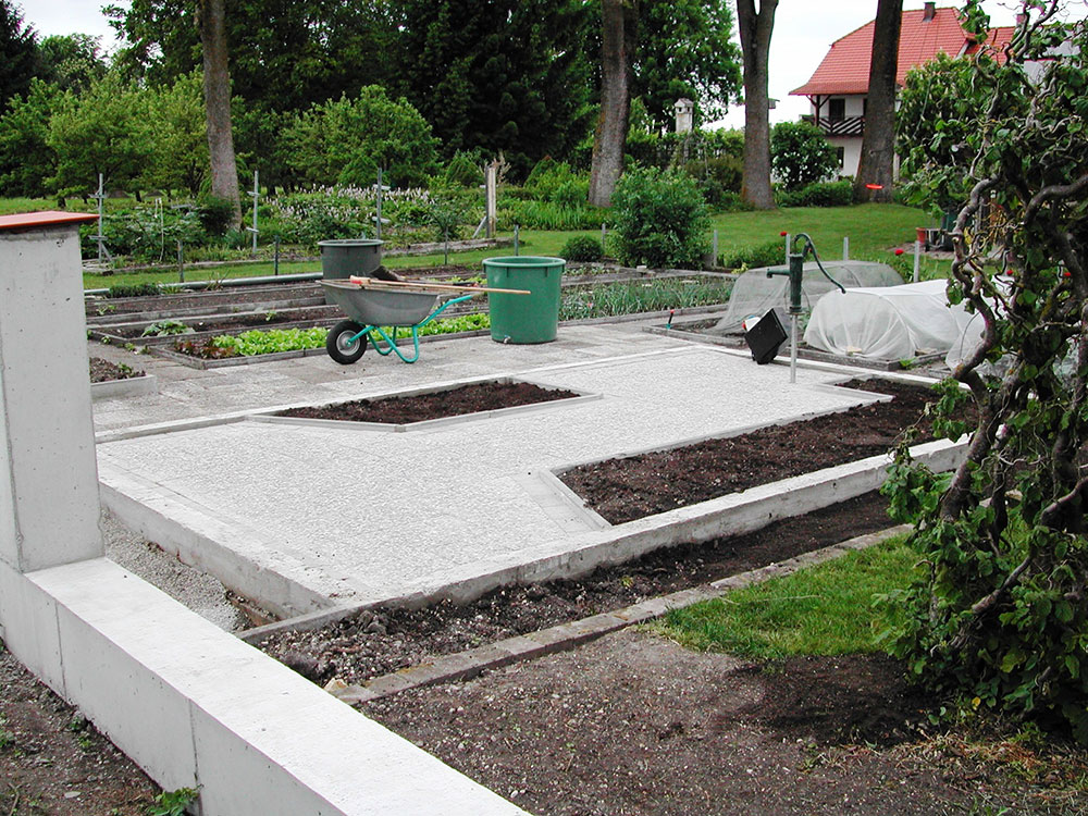 Bodenbelag im Gewaechshaus 1