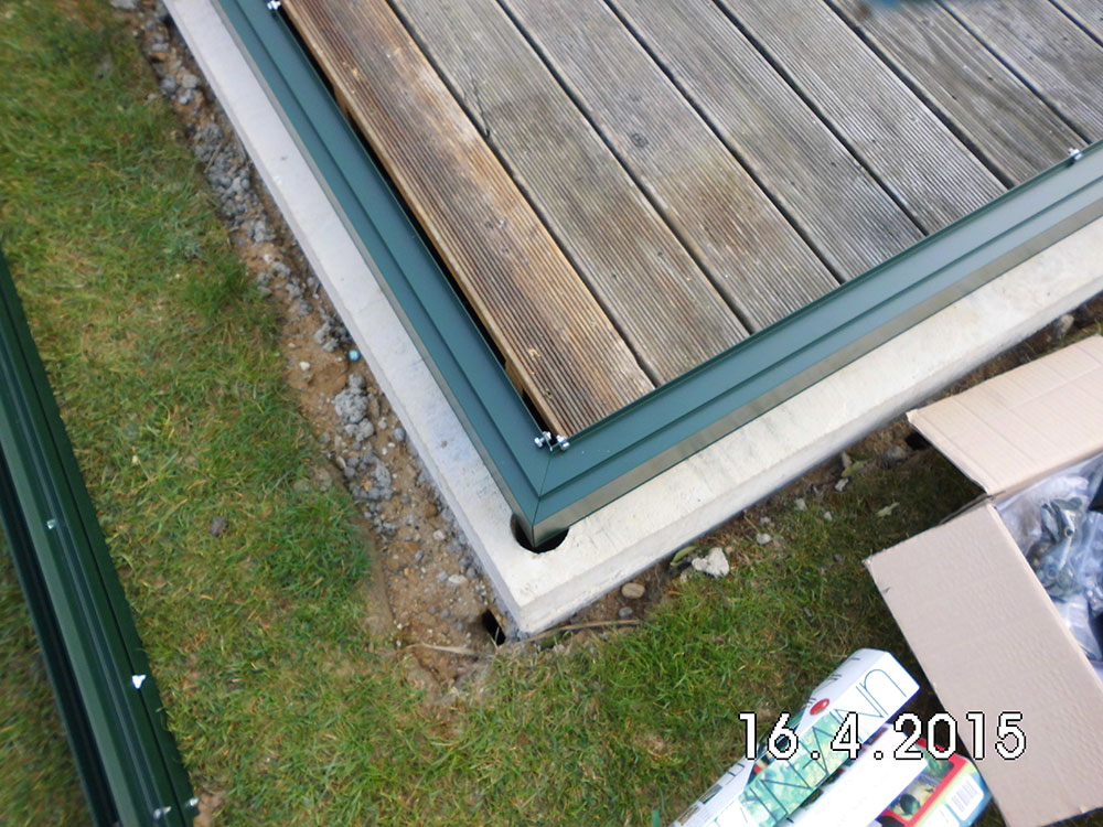 Bodenbelag im Gewaechshaus 3