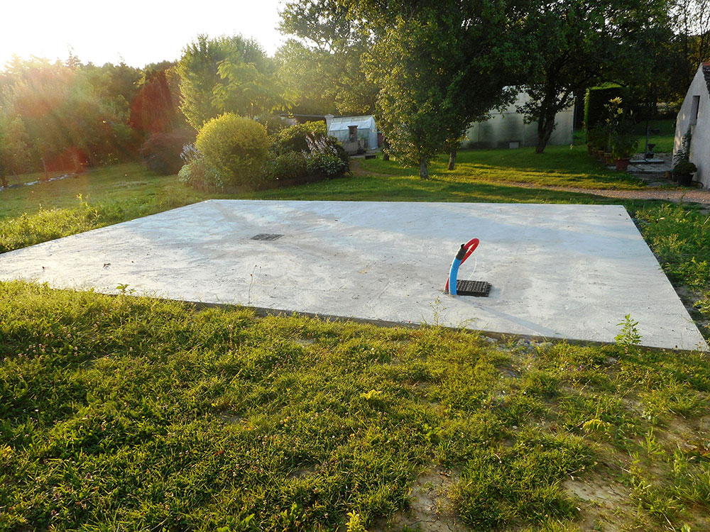 Bodenbelag im Gewaechshaus 7