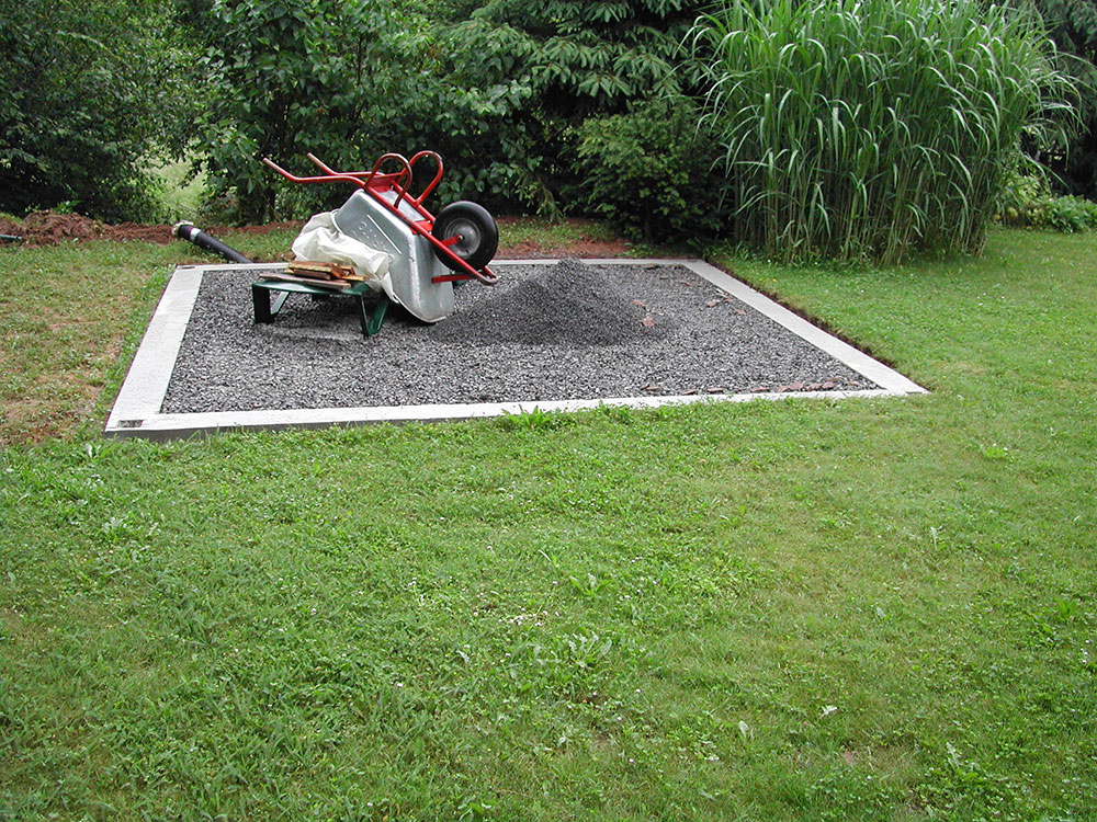 Bodenbelag im Gewaechshaus 8