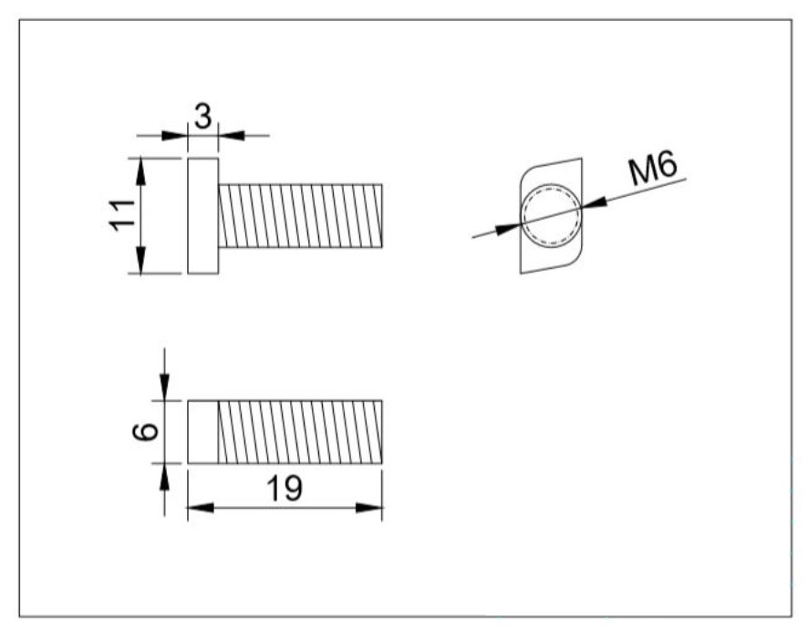 20 Stück Edelstahl Hammerkopfschrauben inkl. Mutter – Bild 3