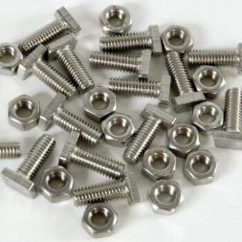 20 Stück Edelstahl Hammerkopfschrauben inkl. Mutter – Bild 2