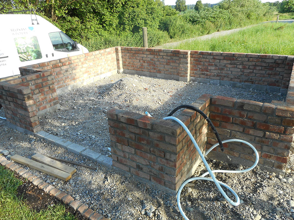 Mauergewaechshaus Fundament 10
