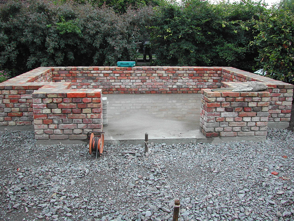 Mauergewaechshaus Fundament 3