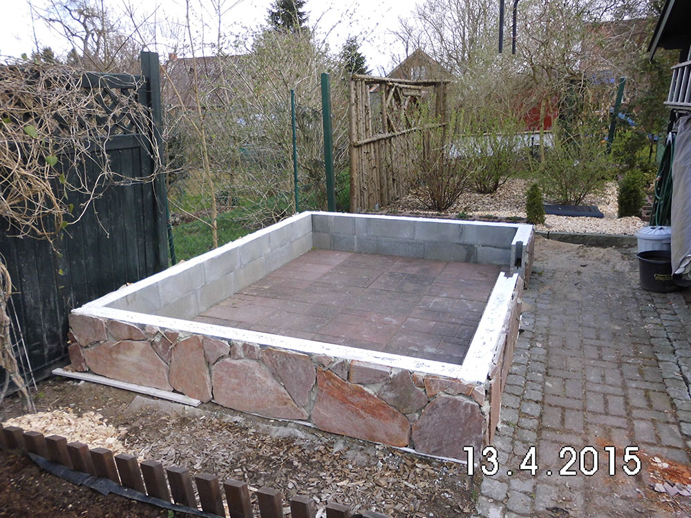Mauergewaechshaus Fundament 5