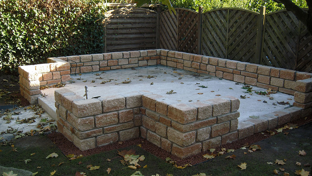 Mauergewaechshaus Fundament 8