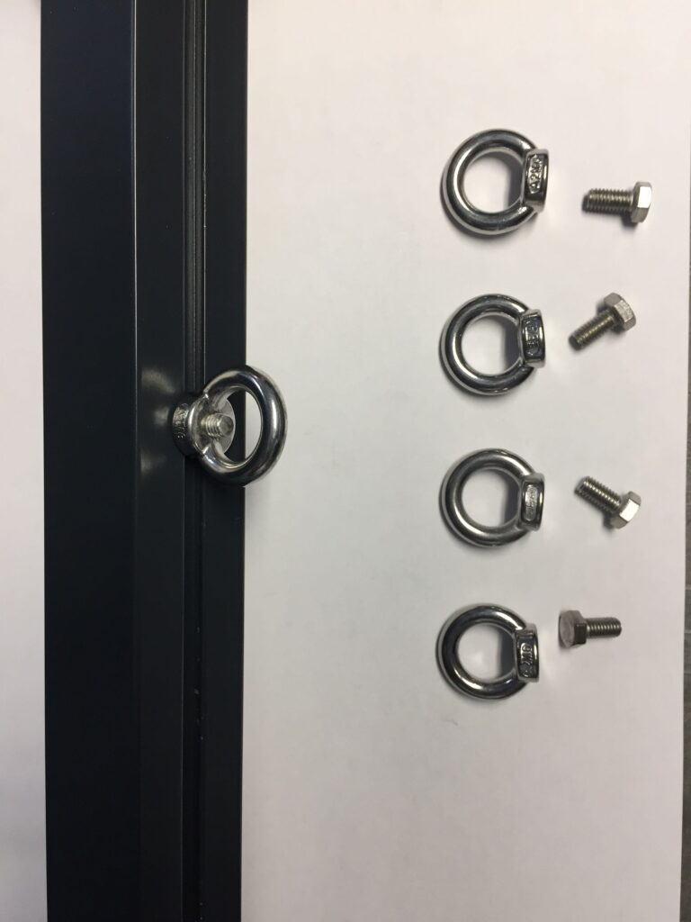 Set Befestigungsösen (10 Stück inkl. Muttern)