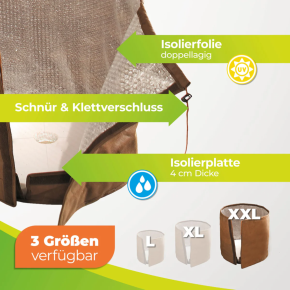 Thermo Topfschutz XXL für Pflanzenüberwinterung H 90 cm x Ø 85 cm