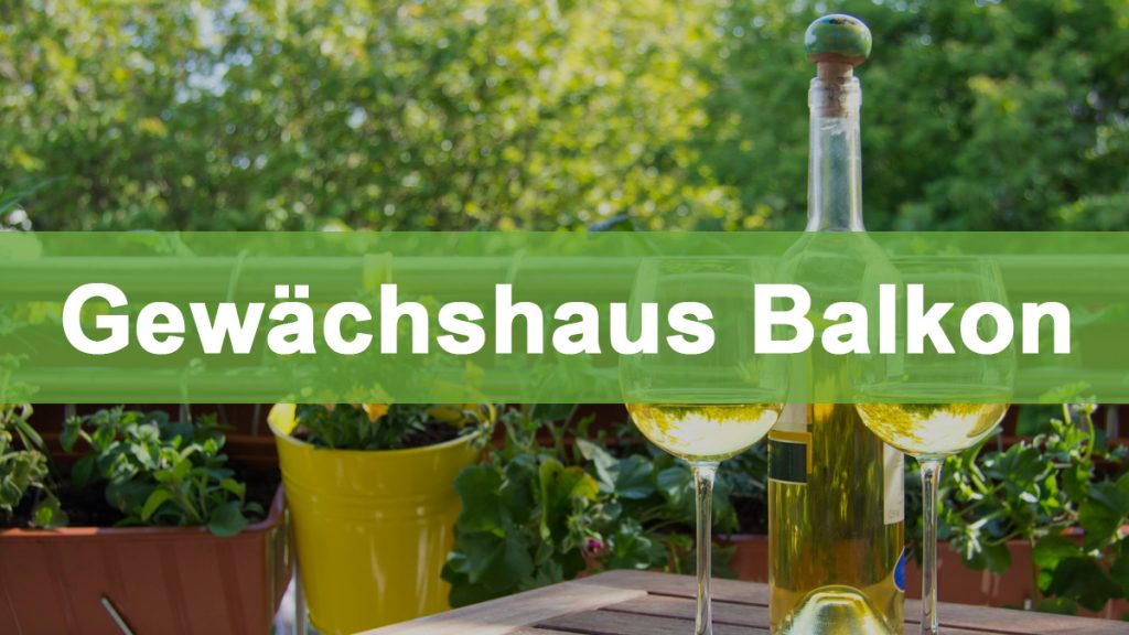 Gewächshaus auf dem Balkon