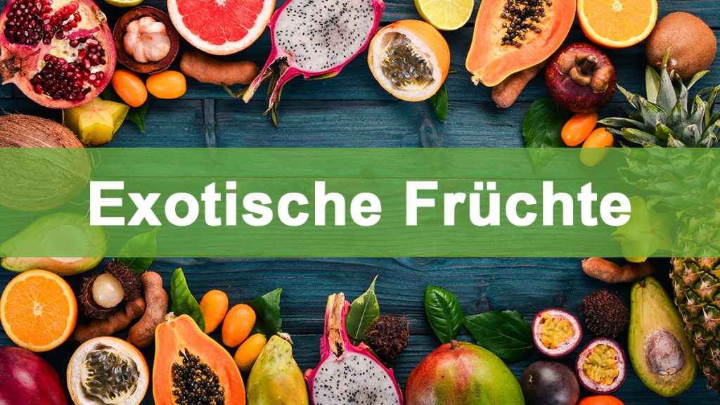 Exotische Früchte im Gewächshaus