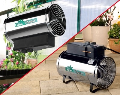 Gewächshausheizung "Phoenix" mit 3 Stufen bis 2800 W