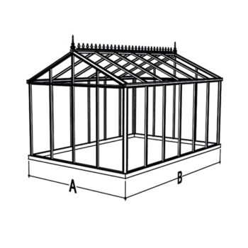 Viktorianisches Gewächshaus (Senior pulverbeschichtet SP36) – Bild 4