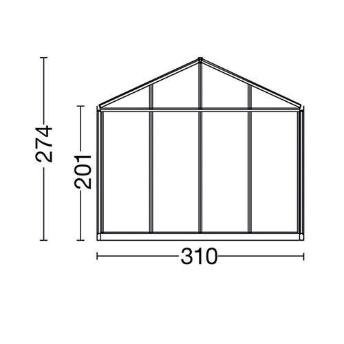 Viktorianisches Gewächshaus (Promo pulverbeschichtet PP34)
