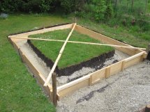 Ein Gewächshaus entsteht bei Hans Schindlbeck Einsetzung Aussenschalung Einsetzung Aussenschalung