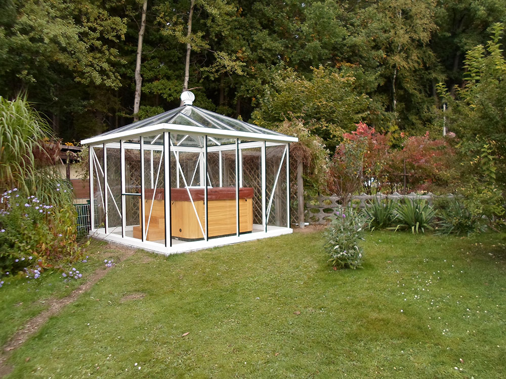 Gewächshaus als Whirlpool Überdachung bei Fam. Müller SAM 0122 SAM 0122