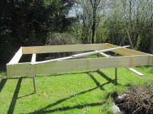 Ein Gewächshaus entsteht bei Hans Schindlbeck Vorbereitung Schalung Vorbereitung Schalung